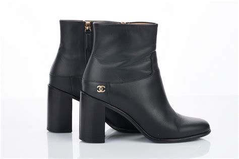 chanel boots made in italy leather black|chanel ankle boots 2021.